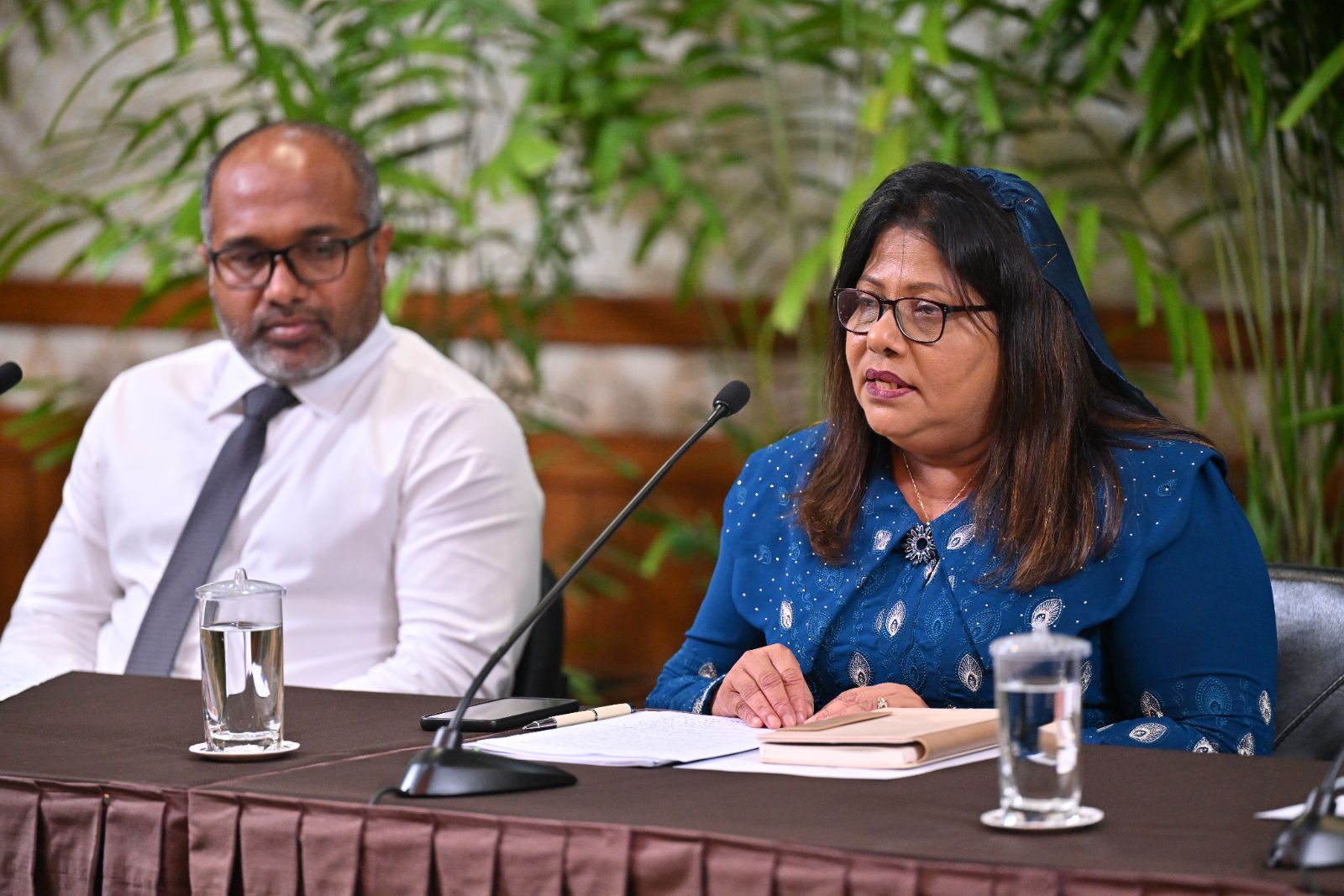 ދުންފަތުގެ އިސްތިއުމާލު ނުކުރާ ދުވަހާއި ގުޅިގެން ސަރުކާރުގެ ފަރާތުން ބޭއްވި ޕްރެސް ކޮންފަރެންސް