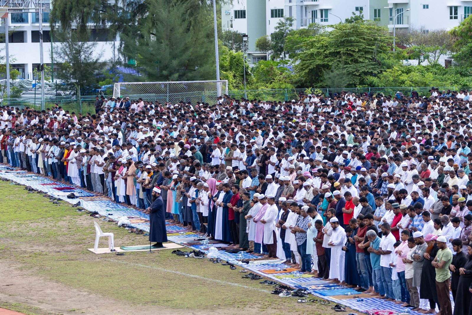 މާފަންނު ސްޓޭޑިއަމް ސަރަޙައްދުގައި ކުރެވުނު އަޟްޙާ ޢީދު ނަމާދު